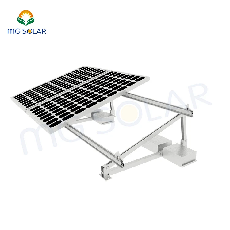 Wholesale Pre-assembled Solar Roof Installation Solar Panel Mounting Bracket Photovoltaic Rack Flat Roof Mount System