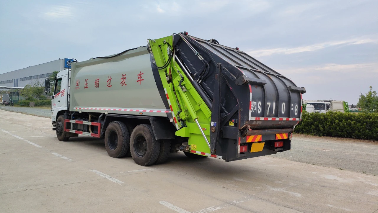 Dongfeng D3 20 CBM Объем коробки для утилизации отходов грузовик использованный уплотнитель мусоровоз