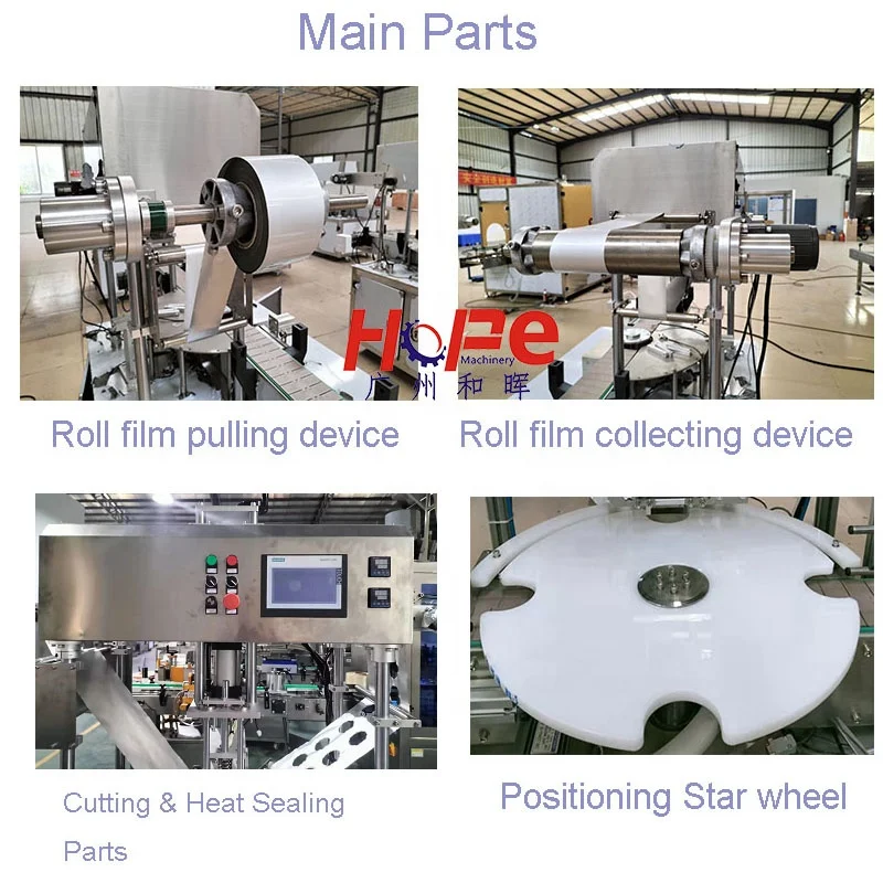 Guangzhou Hopefly Automatic Aluminum Roll Film PET Bottle Sealing Machine Wholesale Price