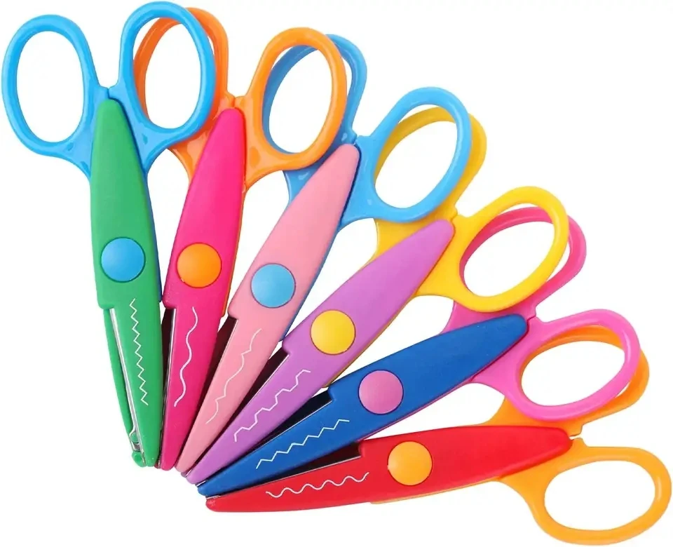 Top Seller Edge Craft Scissors Stainless Steel Sewing Fabric Kids Paper Shears Zigzag Scissors Children Scissors for Child