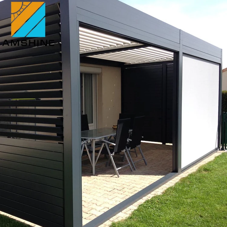 3m X 3m Grey Garden Gazebo UV Protection Solar Outdoor Aluminum Pergola Tent