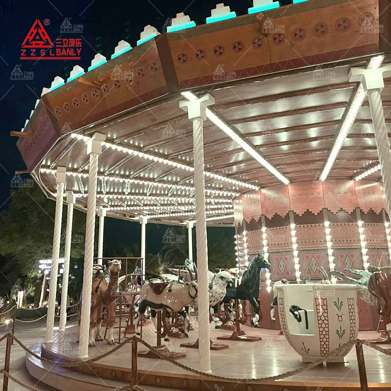 CE Certified Funfair Attraction Amusement Park 36 Seats Luxury Carousel Merry Go Round Carousel Rides for Sale