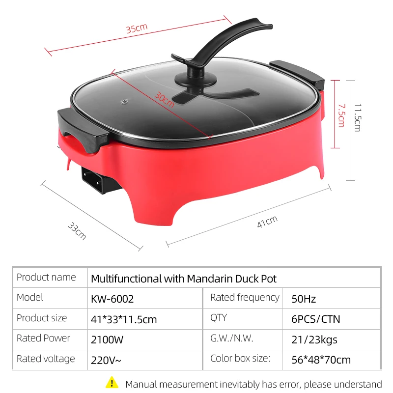 Durable Using Low Price Multifunctional Electric Hot Pot Indoor Electric Hot Pot