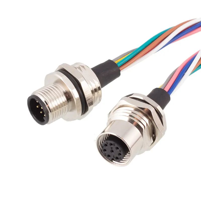 2 3 4 5 6 8 12 17 штырьков женское мужское Переднее Крепление задняя панель M12 гнездовой