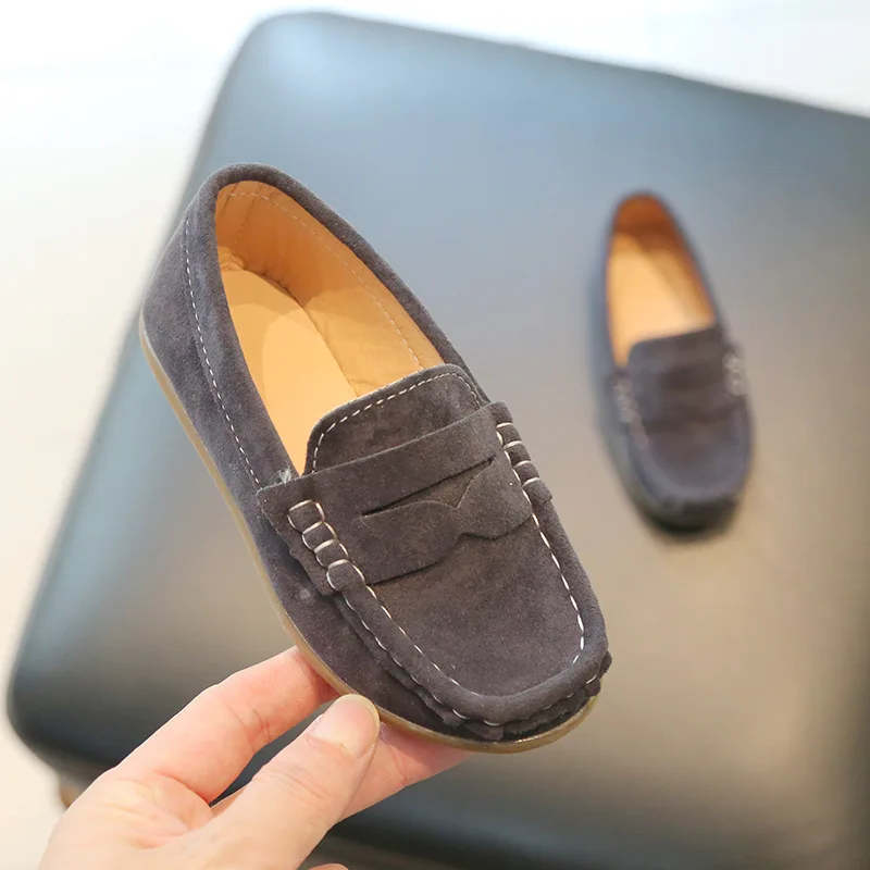 2023 Spring Autumn Fashion Casual Shoes for Boys Baby Pedal Small Leather Shoes with Soft Bottom New