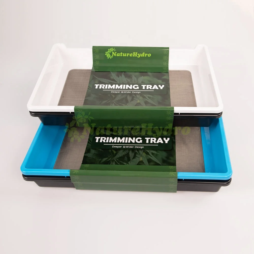 Stainless Steel Sieve Filterable Trimming Tray Fine Trim Bins