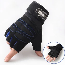 Wholesale Fitness Breathable Ventilated Half Finger  Sports Workout Bicycle Cycling Gloves Men tactical gloves