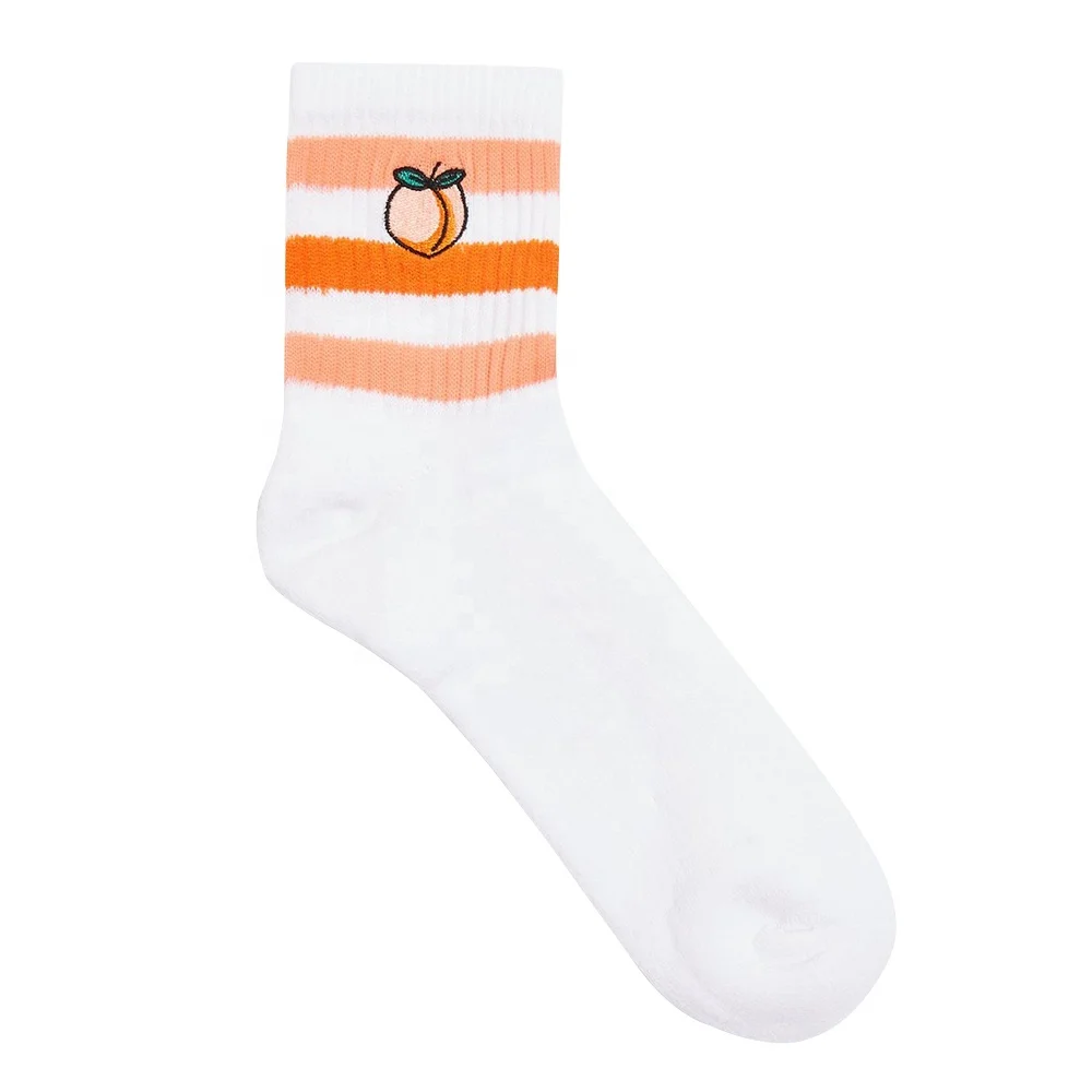 
Custom Iconic Embroidery Woven Logo Dress Socks for men 