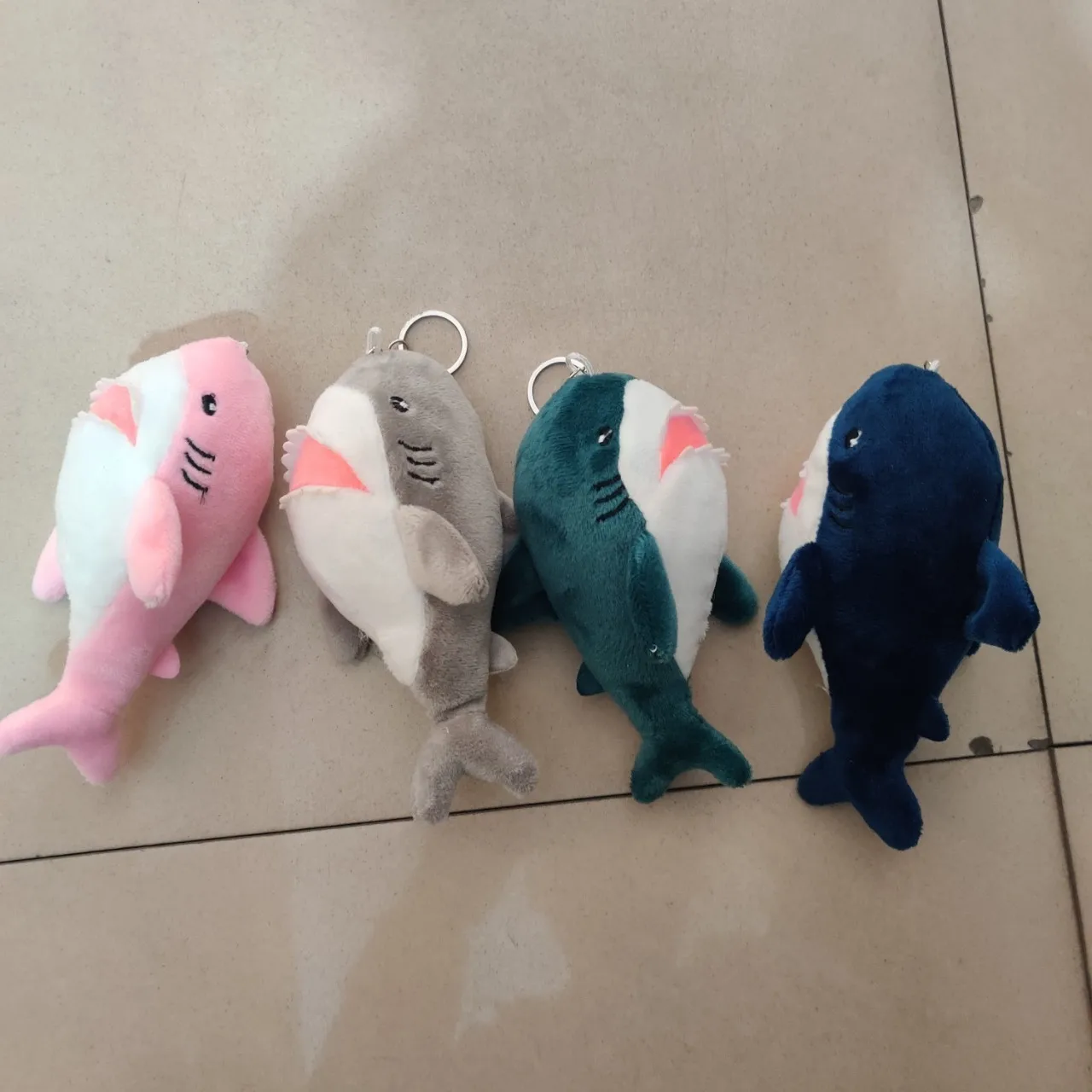 Shark Plush Toy Doll Pendant Key chain Doll Doll shark soft toy blue shark animal