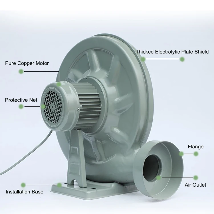wholesale 750W medium pressure blower big volume suction vacuum centrifugal fan air blowers 1HP