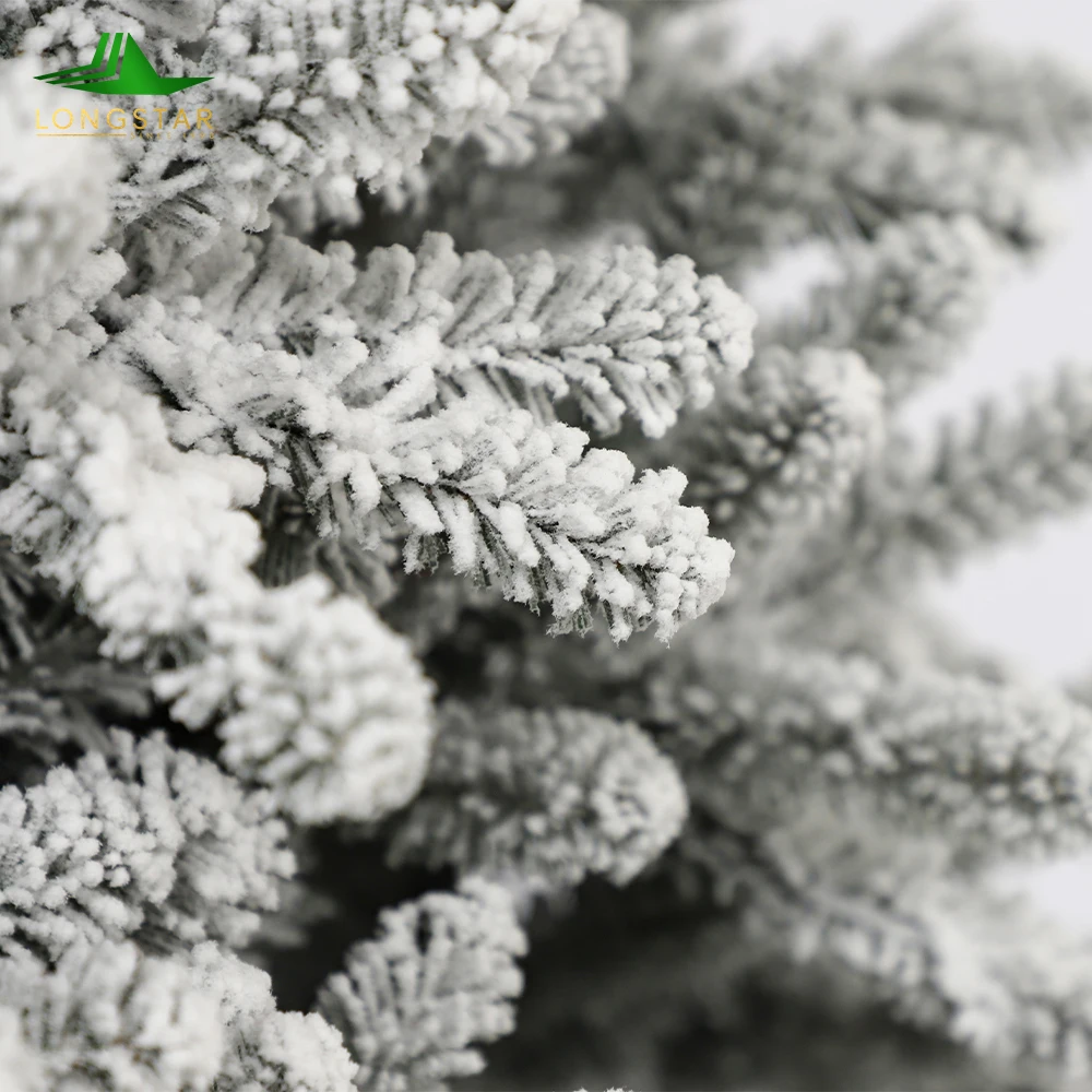 Wholesale   Artificial Tree With Ornament Ball Snow Flocked Christmas Tree For Decoration Product