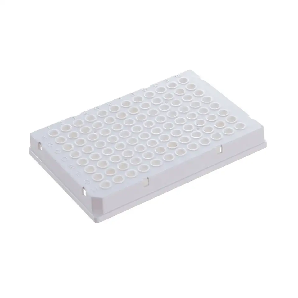 Лабораторные медицинские белые прозрачные полноразмерные микропластины 96 скважин 0,1 мл ПЦР-трубки ПЦР пластина для био-рад