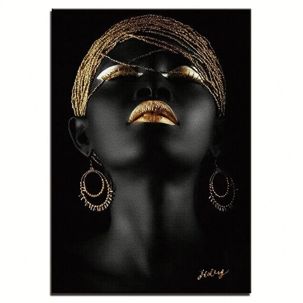 Wall Art Decor Frame Picture Frames African Woman Black Women Paintings Canvas China Home Wholesale Art picture