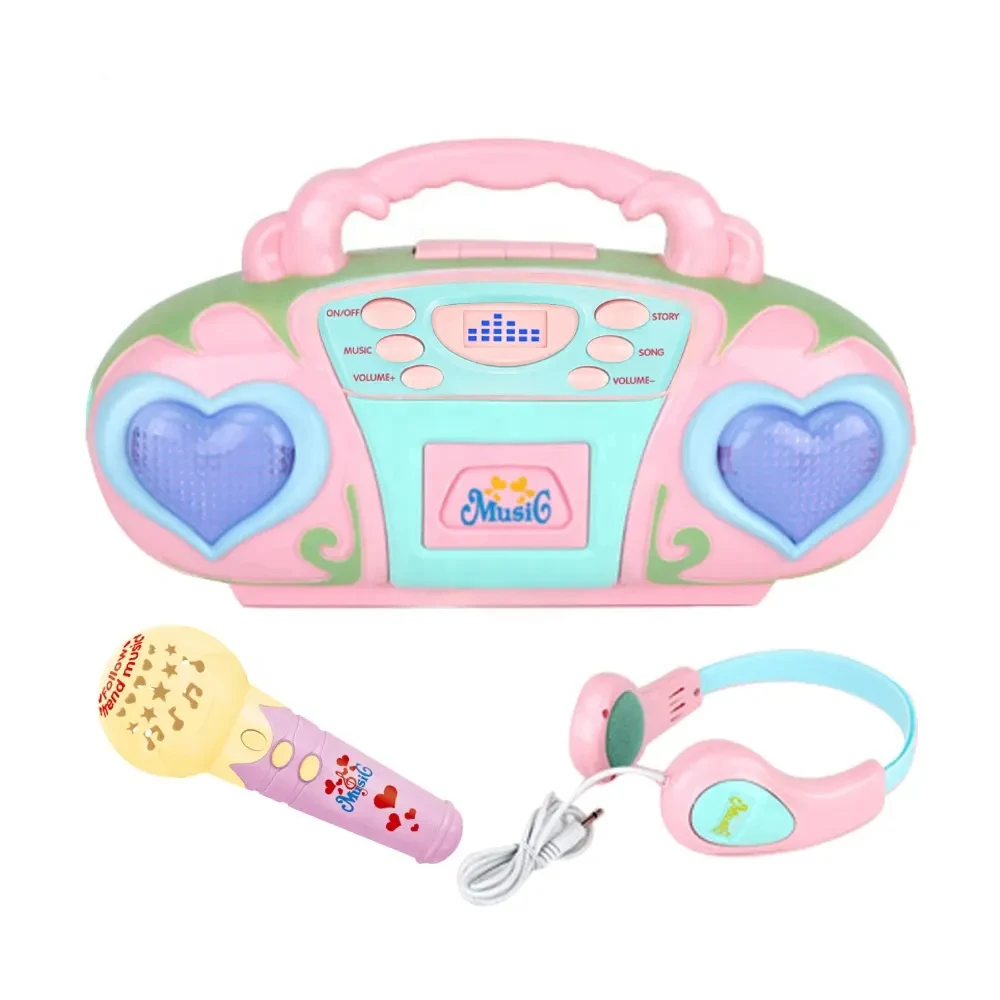 Smart learning education toy electric recording radio portable kids musical radio