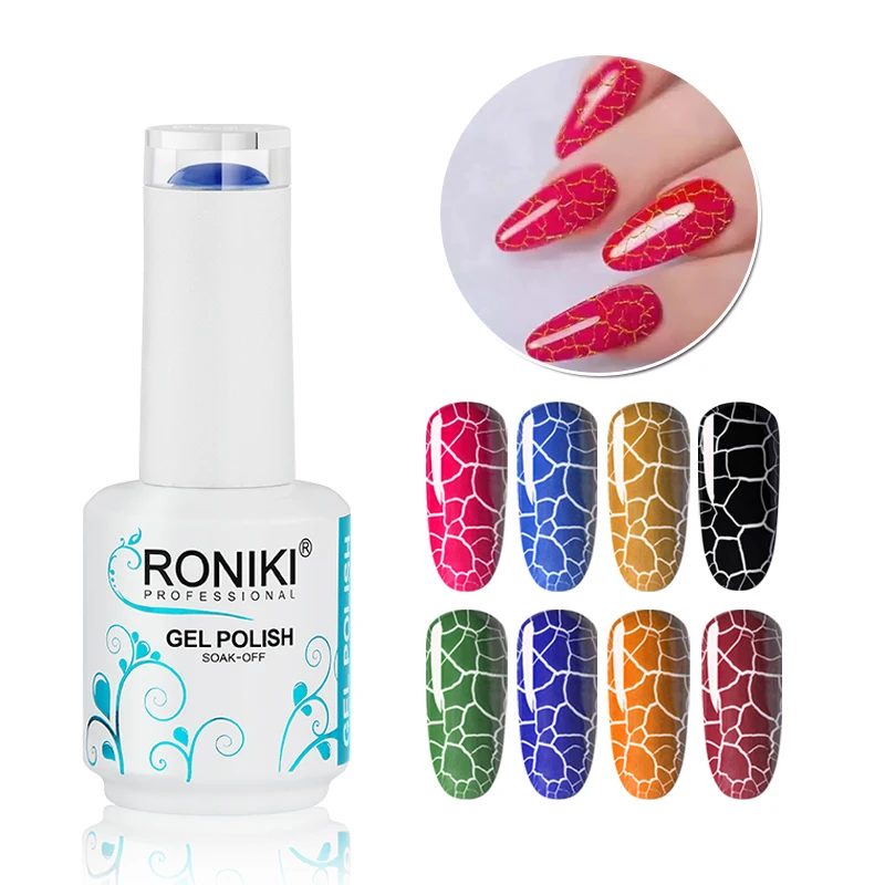 crack effect cracker crackle gel nail art polish Crack Private Label UV Gel Crack Marble UV/Led Gel Polish