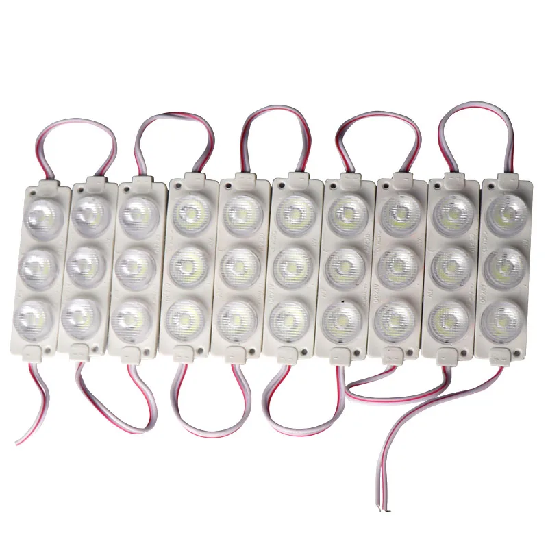 LED Module 7520 3030 chips 2W Cold white Warm White Blue Pink Waterproof Light Advertising lamp Injection plastic DC 12V 24V