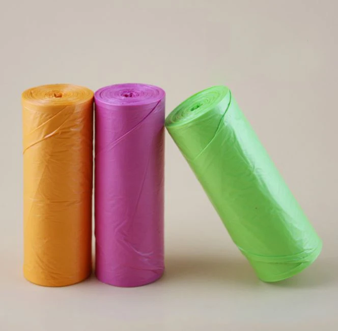 
100Pieces Bio Degradable Garbage Trash Bags For Dustbin Disposable Plastic Garbage Bags On Roll 