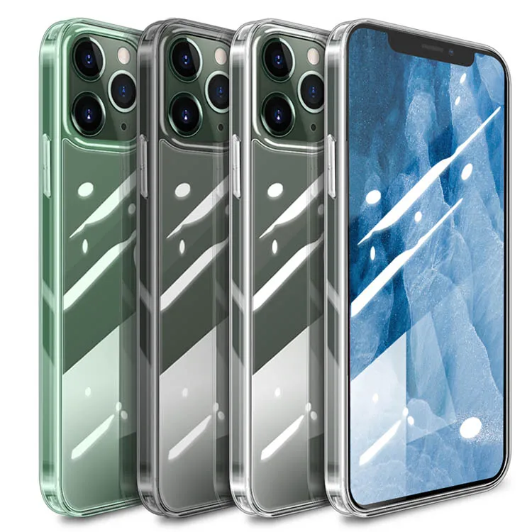 Заводские ультратонкие Чехлы BSCI с высоким коэффициентом пропускания для телефонов, стеклянный чехол для телефона Iphone 12 Pro Max