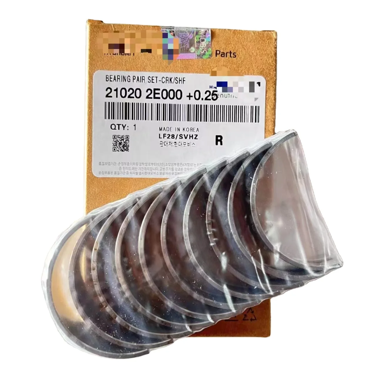 KOREA AUTO PARTS BEARING SET 0.25 size  for Hyundai Kia IX35 IX45 ELANTRA IX25 SONATA TUCS0N SANTAFE K5 K2 K3 K4