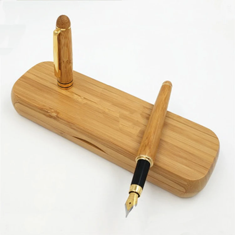 Best bamboo material eco good price bamboo pen bamboo fountain pen refill with wood box