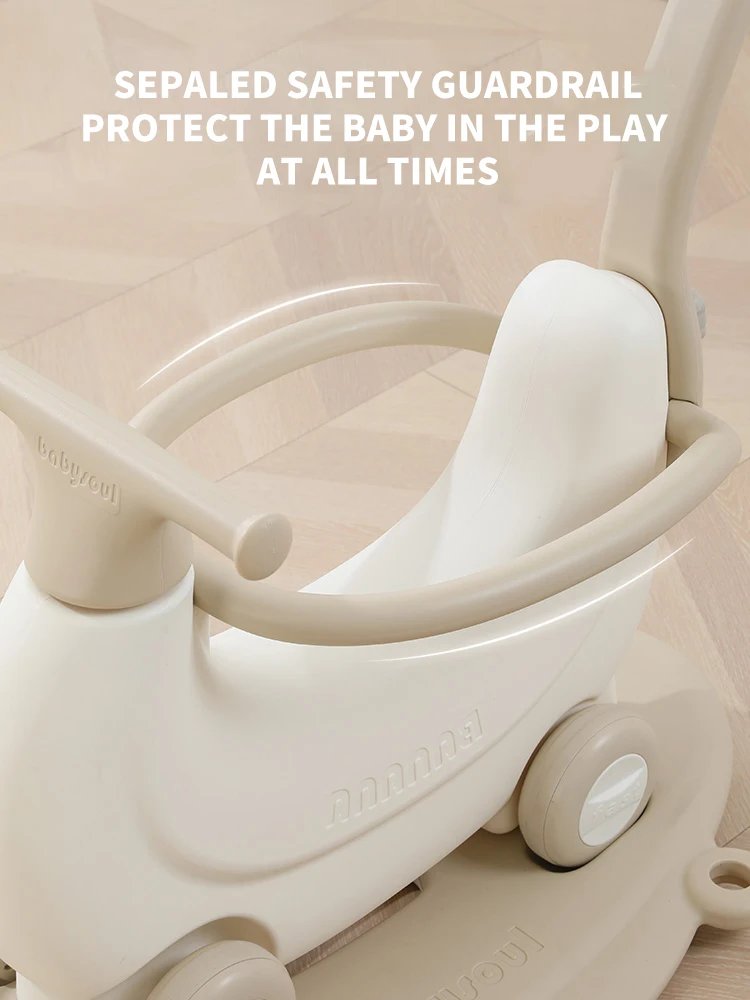 Banana rocking car baby rocking horse baby bouncing car children first birthday gift anti-fall rocking horse