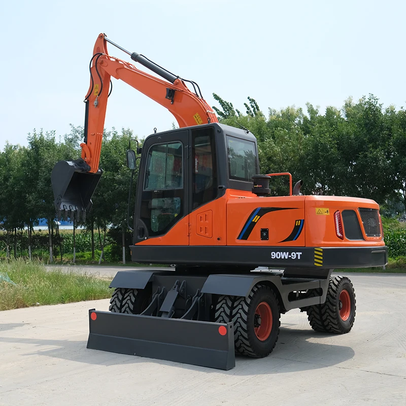 four-wheel drive mini excavator 8 ton wheel hydraulic excavator
