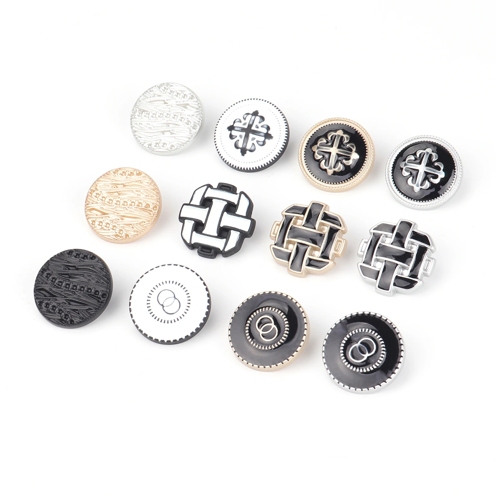 Mailida custom white round women plastic garment dome shank buttons for clothes, dress