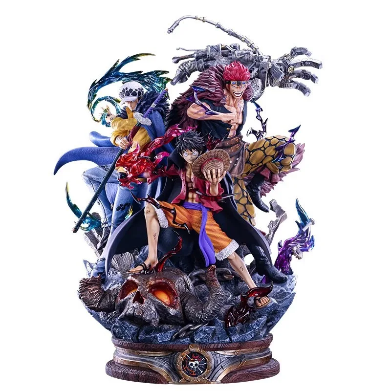 One Pieced Action figure Anime character LX three Captain Onitsushima Luffy Kidro GK Nautical King model collection