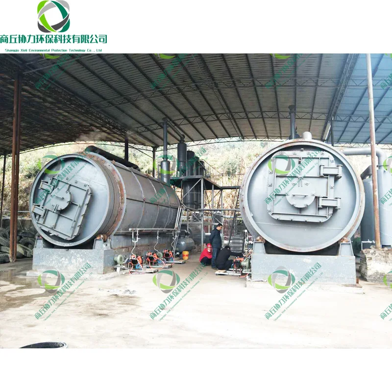 Pyrolysis Waste Tire To Fuel Extraction Recycling System Plant