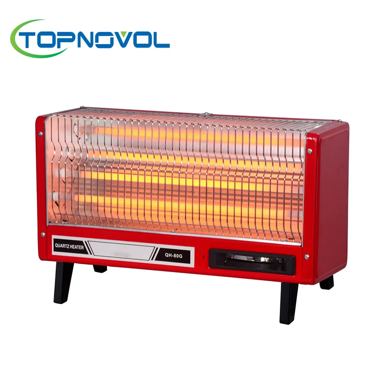 
CE/CB Approve 2021 Hot Selling Red Square Room Quartz Heater With Good Quality Freestanding 2400W 