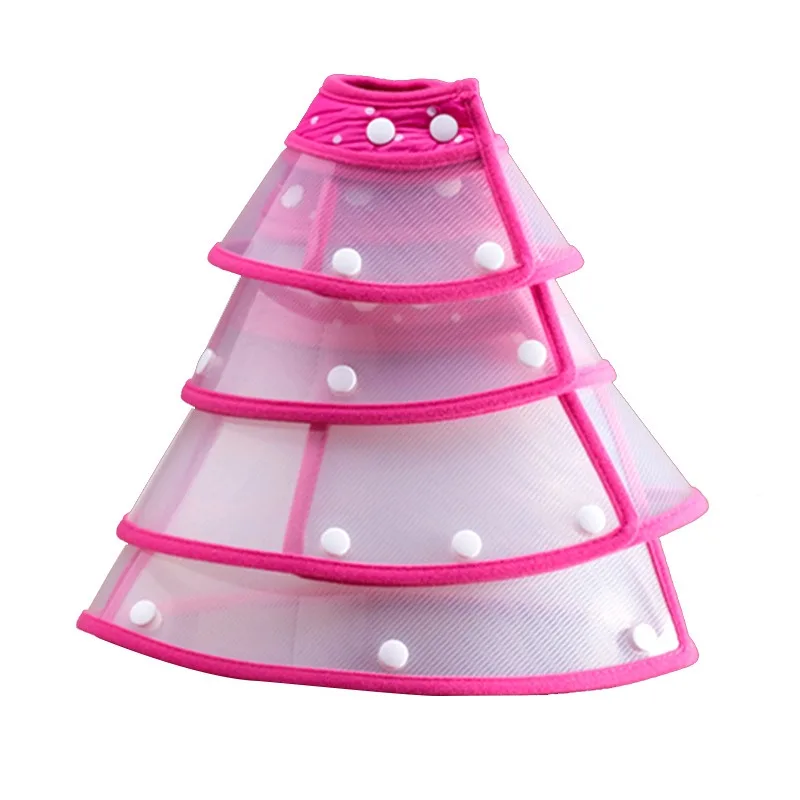 High Quality Transparent Visible Circle Adjustable Dog Neck  Elizabeth Collar For Pet Skin Disease