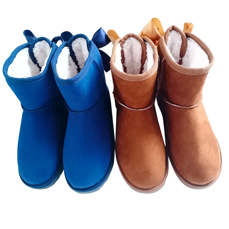 Newly Listed Suede Comfortable and Warm Snow Boots Fashion Cotton Winter Medium Tube Snow Boots for Women