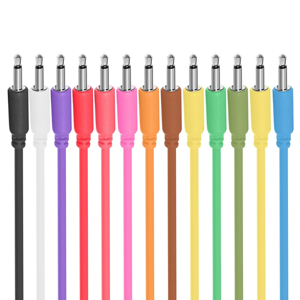 3.5mm Eurorack Male to Male Mono Patch Cable for Modular Synthesizer