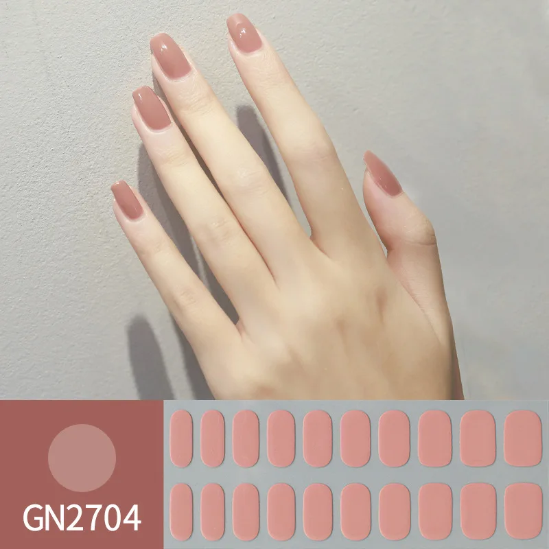Beauty Sticker Nail Fashion Wholesale Cheap Price Semi-cured Gel Nail Sticker Luxury