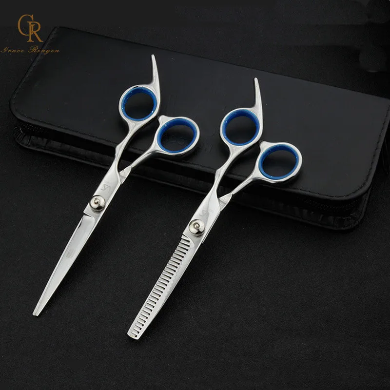 Ножницы для волос, набор для домашнего использования, парикмахерские ножницы комплект Высокое качество стрижки волос Бритва филировочные ножницы парикмахера для стрижки волос, комплект из 6 шт.