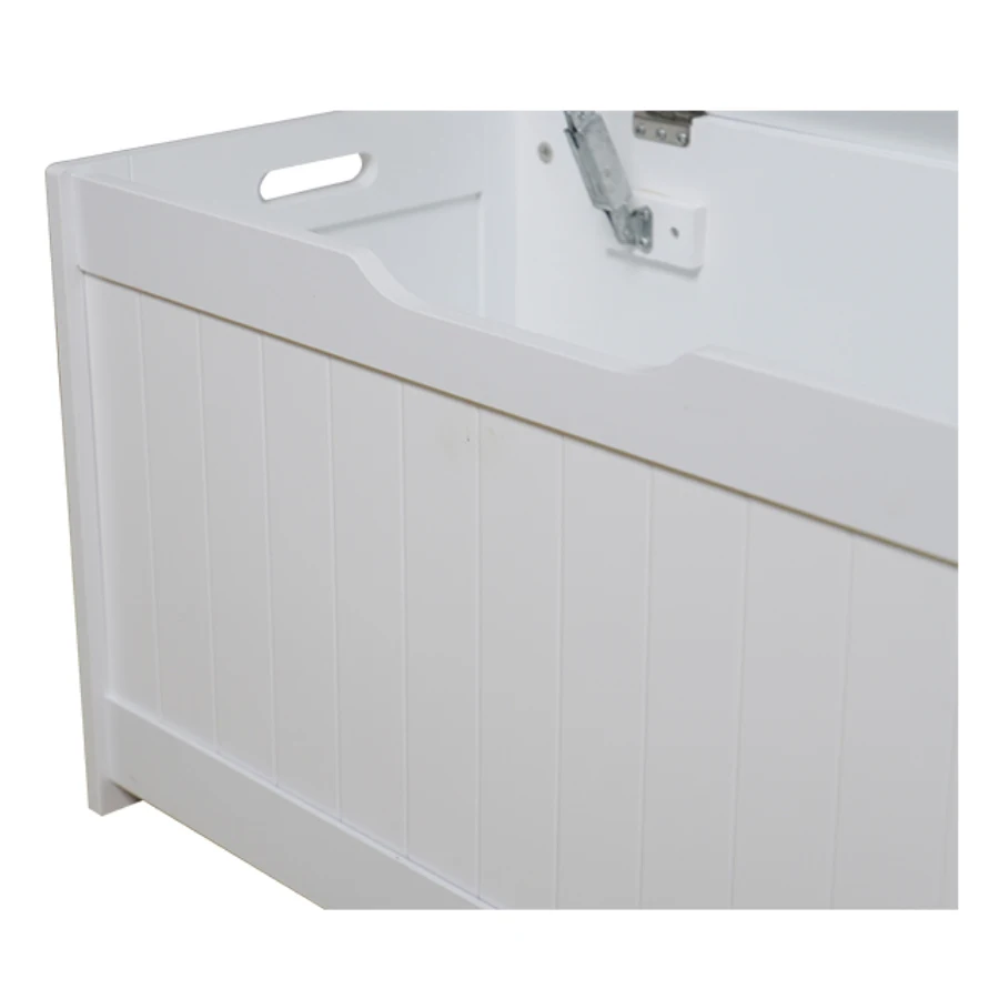 Пользовательская детская комната популярная MDF белая окрашенная Большая большая Деревянная Детская скамейка для хранения игрушечная нагрудная коробка