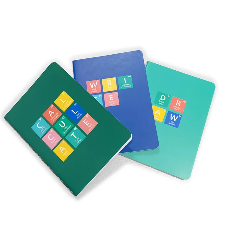 Customized sewing thread book notebook notepad-calculate/write/draw