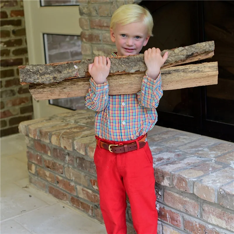 Custom Mallard Duck Hand Stitched Needlepoint Children Leather Belts