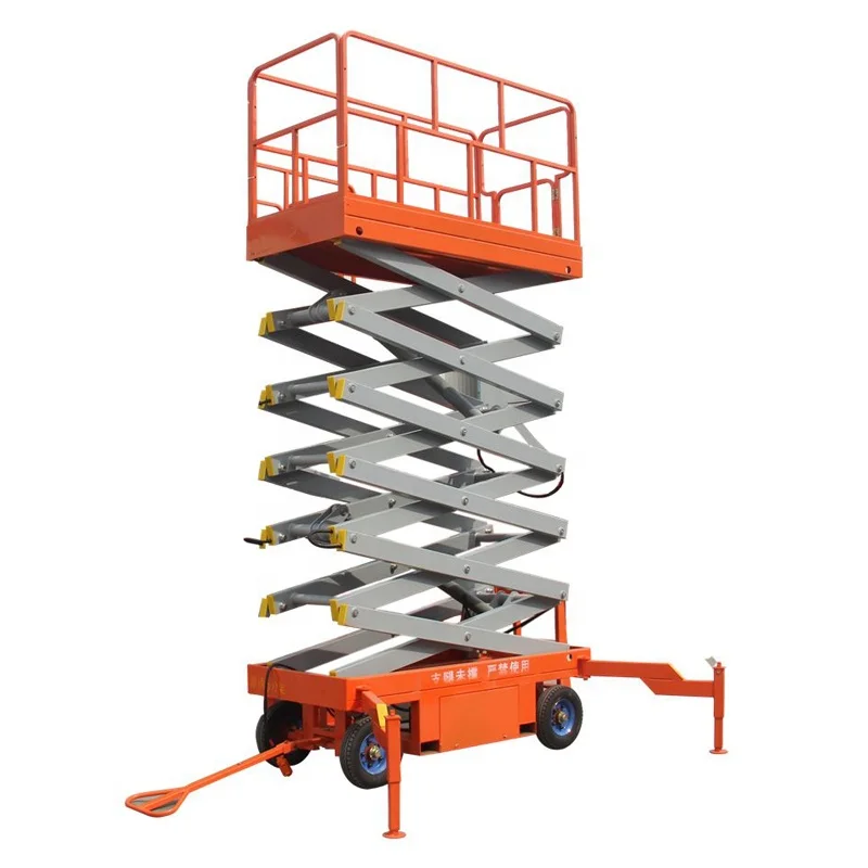 Передвижной Электрический самоходный гидравлический ножничный подъемник на батарейках 220 В платформа стол для