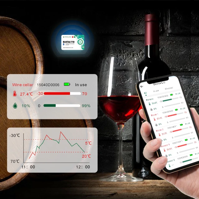 Android Phone App Wireless Temperature Data Logger Bluetooth