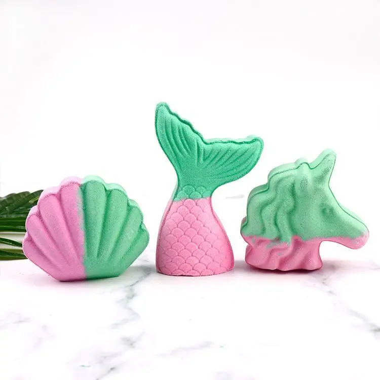 90g mermaid explosion ball pearl powder flash powder bath salt super bubble bath ball