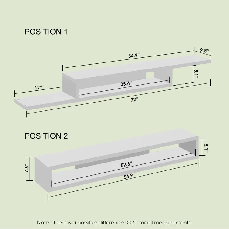 cheap modern floating tv shelf wall mouted TV stand for home