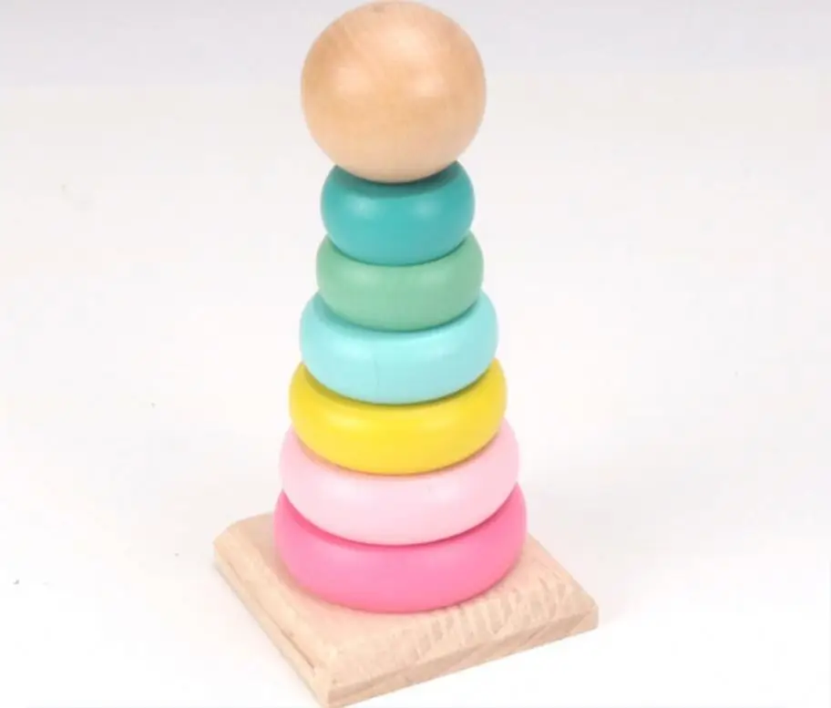 Montessori Wooden 3D Toys for Kids Colorful Educational Toy for Children Plastic Material Baby Learning Blocks