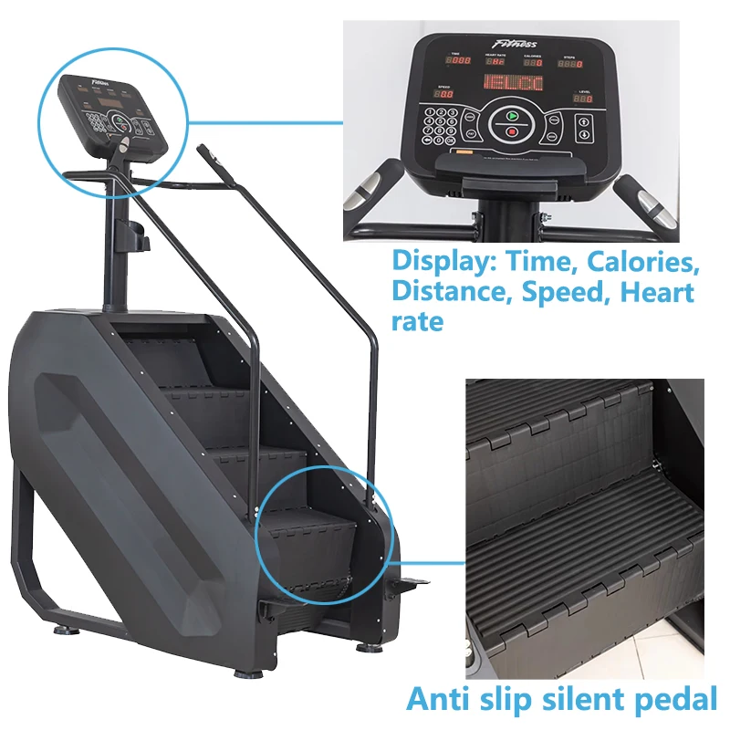 Electric Indoor Climbing Stair Machine Aerobic Stepper Cardio Fitness Device for Home Workouts
