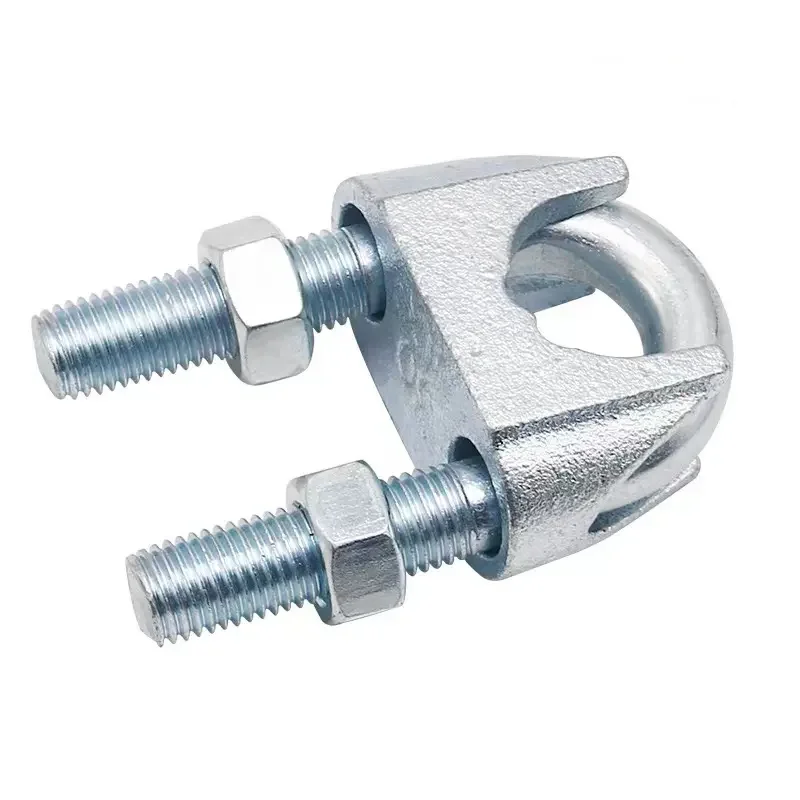 HLM Galvanized Adjustable Fasteners Malleable Casting DIN1142 Wire Rope Clip Customizable Packing Rigging Hardware
