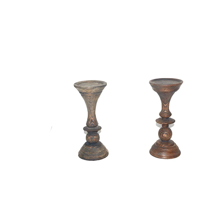 
New Hot Selling Products Wooden candle planter table holder set 