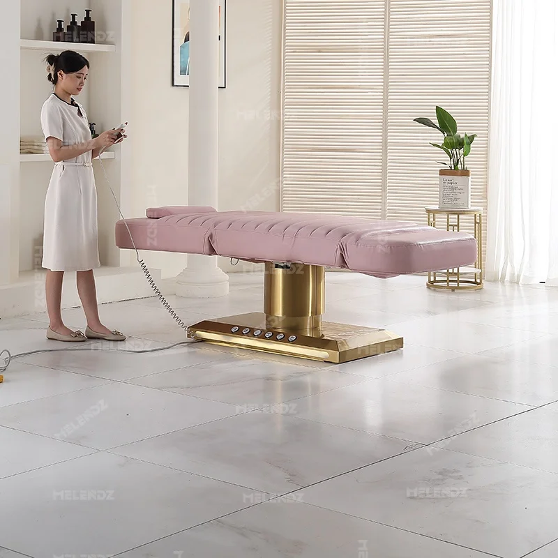 Electric Hotel Height Adjustable Salon Furniture Massage Beauty Tattoo Bed Beautician Stretcher Facial Table Massage Table