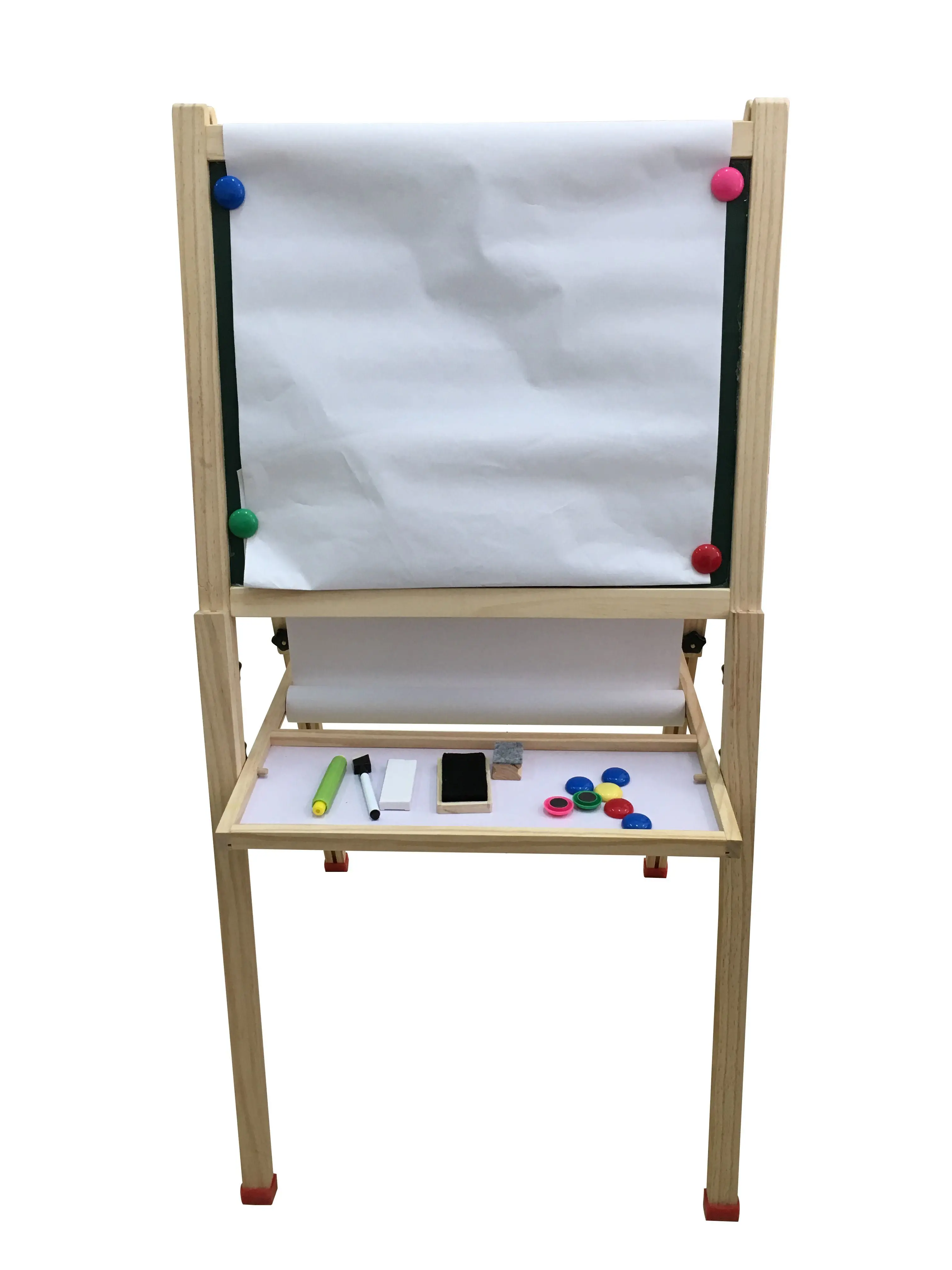 Wooden Magnetic Standing Art Easel for Kids and Children