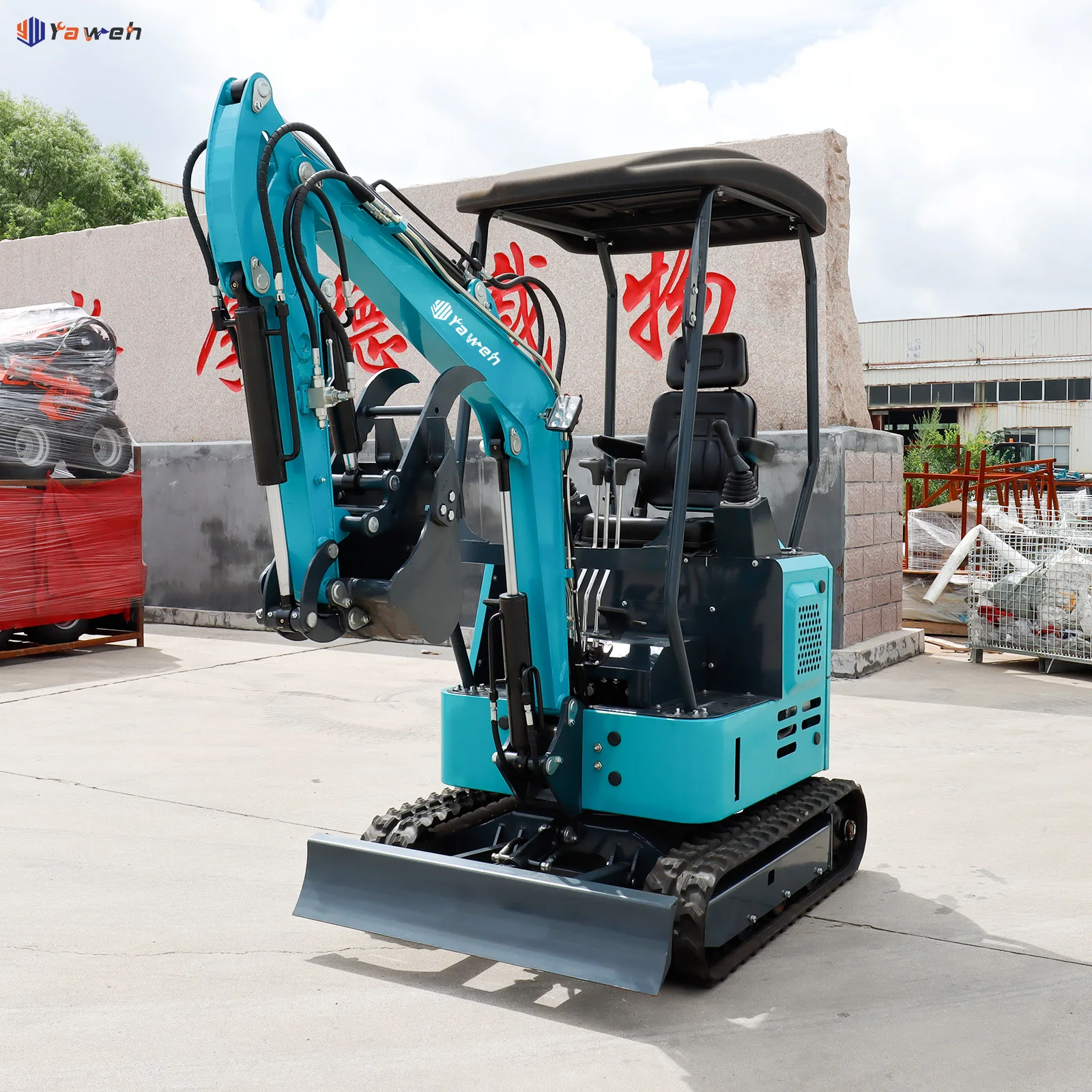 Yaweh undercarriage hrubber coupling for mini excavator xn16  breaker 1.8 ton  post driver cabin  for sale australia canada