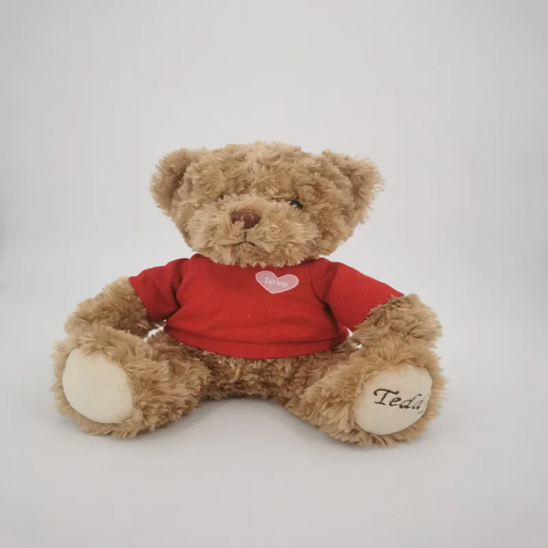  Оптовая продажа милый красный Мишка Amigurumi с длинными волосами подарок для детей